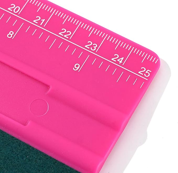 NEWISHTOOL Vinyl Wrap Squeegee for Vinyl, Big Size Wallpaper Smoothing Squeegee, 3 Pack 25CM Decals Squeegee with Ruler & Micro Suede Felt Edge for Sign Making Graphic Window Tint Film Application