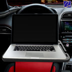 Steering Wheel Desk Tray | 16.5" Portable Car Laptop Table | Multi-Use Work Surface for Eating Writing | Vehicle Travel Workstation | Fits Most Cars Trucks SUVs