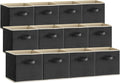 Lifewit Storage Cubes, Foldable Decorative Fabric Storage Baskets for Organizing Home Organizers with Handles for Shelves, Cl