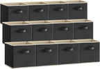 Lifewit Storage Cubes, Foldable Decorative Fabric Storage Baskets for Organizing Home Organizers with Handles for Shelves, Cl