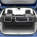Backseat Trunk Organizer for SUV & Car - Hanging Organizer Foldable Cargo Storage Bag with 4 Pockets Adjustable Strap Durable