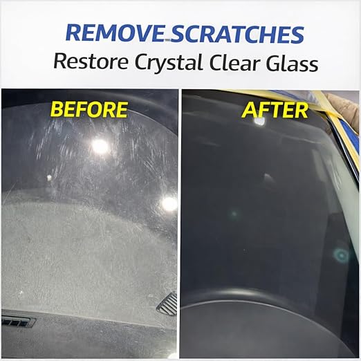 10 OZ (284g) 99% Cerium Oxide Glass Polishing Powder (7-9 Um) – Removes: Oil Films, Water Spots, Swirl Marks, Wiper Streaks, Removes Fine Scratches & Deep-Cleans Glass Surfaces.
