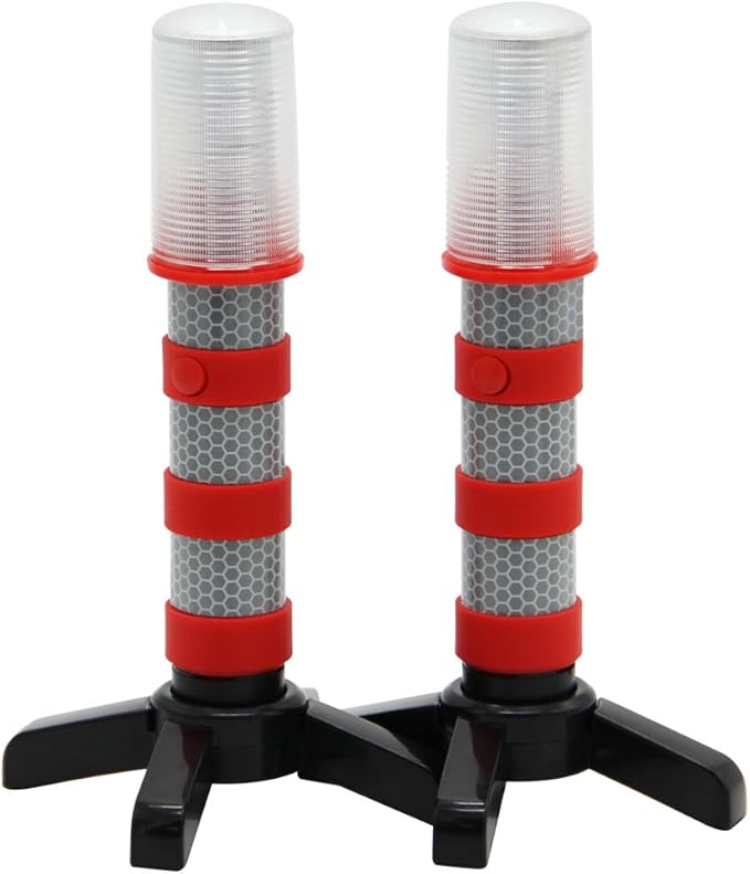 Twinkle Star Emergency Roadside Flares Kit LED Safety Strobe Road Warning Light Highway Beacon Alert Flare with Magnetic Base
