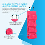 YNR Over Door Storage with 4 Pockets Strong and Durable, Hanging Wardrobe Storage Organiser Practical and Spacious, Hanging S