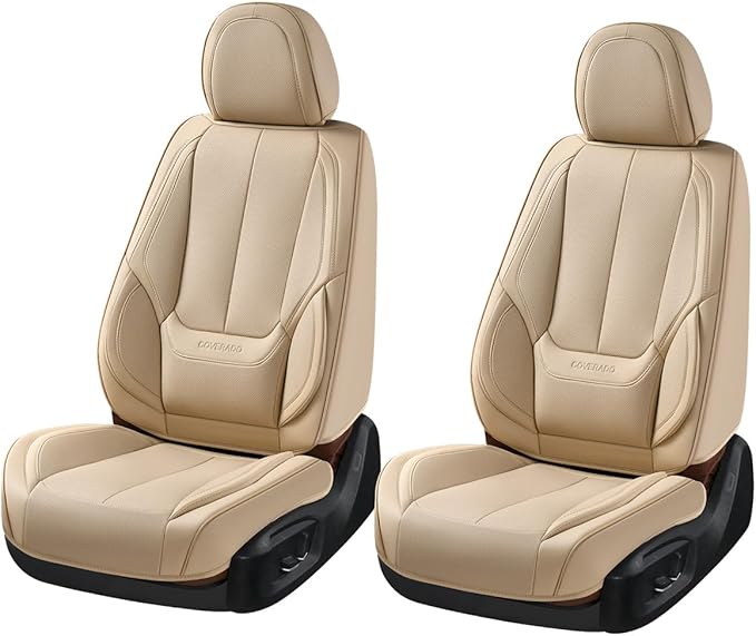 Coverado Seat Covers, Car Seat Covers Front Seats, Beige Car Seat Cover, Car Seat Protector Waterproof, Car Seat Cushion Napp