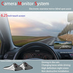 6.25inch CAR Side View Blind Area System,Left and Right Blind spot Camera Driving Recorder BSD Warning Monitoring(Camera Moni