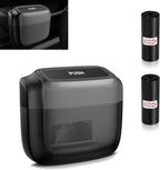 Car Trash Can, Portable Push to Open Storage Bucket with 30 Trash Bags, Waterproof Anti-Leak Hanging Clutter Canister with Lid, Universal Large Capacity Supplies Box for Car Truck Van (Black)
