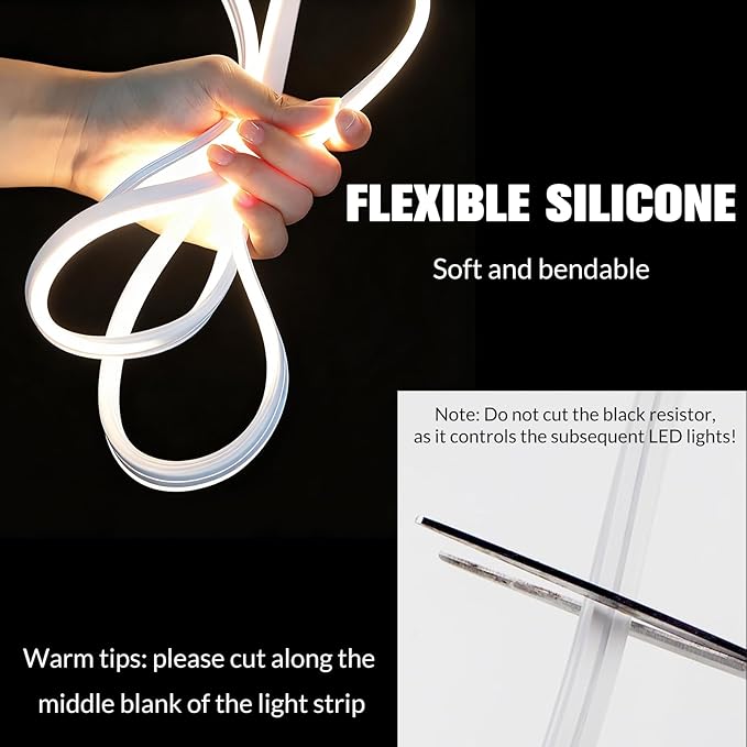 DIBMS 177" Magnetic Induction Dynamic Flowing LED Car Trunk Light Strip, Universal Flexible IP65 Waterproof Cuttable Silicone 12V Interior Ambient Lighting for Cars SUVs Vans White