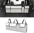 BELOMI Car Trunk Organizer, Auto Waterproof Sturdy Backseat Hanging Large Storage Collapsible Cargo Bag with Anti-Slip