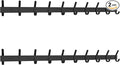 Matte Black Coat Rack Wall Mount – 30 Inch Stainless Steel Hook Rail with 10 Double Coat Hooks – Wall Mounted Entryway Organi