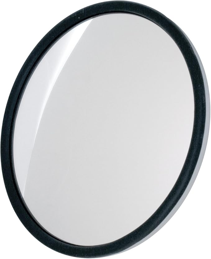 GG Grand General 33331 Stainless Steel 7” Convex Blind Spot Mirror with Center Mount for Trucks, Buses, Utility Vehicles and More