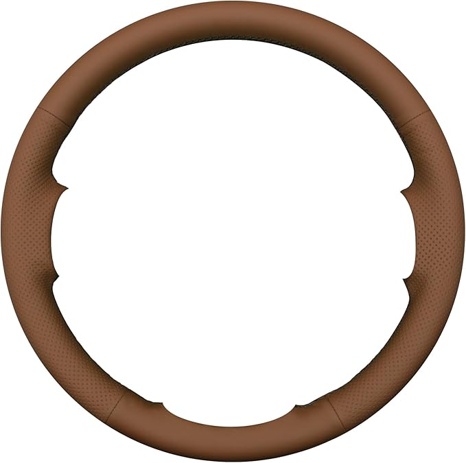 MEWANT Steering Wheel Covers for Dodge RAM 1500/1500 Classic / 2500/3500 / 5500 Hand-Stitched Genuine Leather ram Steering Wheel Wrap