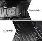 KUST Custom Fit Floor Mats for Chevy Equinox/GMC Terrain 2018-2024 (No for EV), All Weather TPE Rubber Car Mats for Equinox Accessories Front Rear 2 Row Liners, High Edges Non-Slip