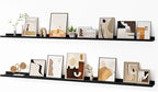 Floating Picture Ledge Shelves for Wall Set of 2, 72 Inches Picture Ledge Shelf with Long Large Nursery Book Shelf for Toys S