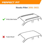 Snailfly Aluminum Roof Rack Cross Bars with Lock Fit for 2016-2022 Honda Pilot with Side Rails, 330lbs Crossbars Anti-Wobble & Wind Noise Reduction Heavy Duty Cargo Carrier Accessories