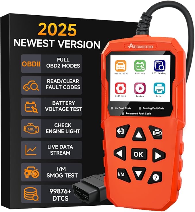 OBD2 Scanner,V880 Car Scanner Diagnostic Tool: Car Check Engine Code Reader with Reset,Live Data & Freeze Frame,Mode 6, Mode 8,
