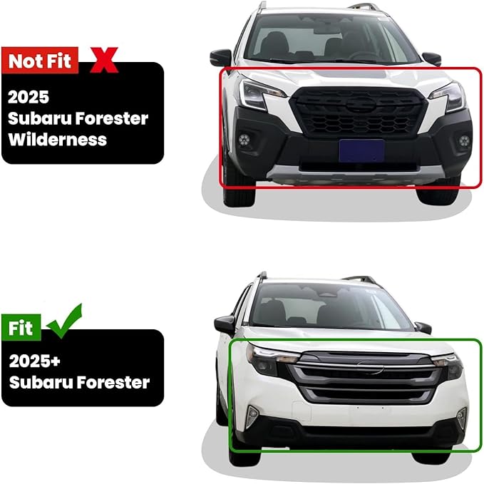 3W Floor Mats Custom Fit for Subaru Forester 2025 2026 (Not Fit Hybrid & 2025 Wilderness), TPE All Weather Floor Liner for Forester 1st & 2nd Row Full Set Car Mats Forester Accessories