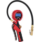 Heavy-Duty Digital Tire Pressure Gauge with Inflator, Clip-on Air Chuck, 20” Air Hose, Easy to Read 0.1 Display, Pistol Grip Handle, Max 255 PSI, 1/4" NPT, Assembled in USA