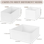 Drawer Organizer Clothes, 16 Pack Dresser Organizer Bins, Foldable Closet Organizers and Storage Fabric Dresser Bins, Shallow