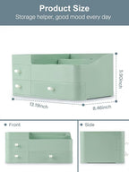 ONXE Makeup Organizer with Drawers,Large Capacity Countertop Organizer for Vanity,Bathroom and Bedroom Desk Cosmetics Organiz