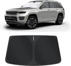 TINGLU Sun Shade for Jeep Grand Cherokee 2011-2021(NOT for Grand Cherokee L&Jeep Cherokee) Accessories Windshield Sun Shade Window Shade UV Rays Protection Sun Visor Cover