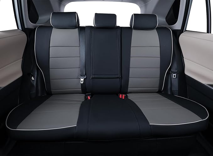 EKR Rav4 Seat Covers Custom Fit for Toyota Rav4 (Hybrid) LE/XLE Premium 2026,Waterproof Leather Car Seat Cover Full Set for S