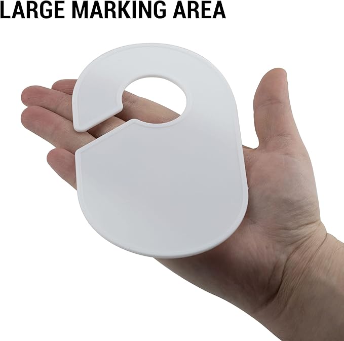 20 Pack Clothing Rack Size Dividers Blank Closet Separators for Clothes Baby Closet Size Divider Hooks Wardrobe Large Hangers