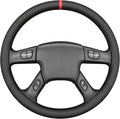 MEWANT Steering Wheel Cover for Chevy Silverado 1500/2500 / 3500 2003-2006 / Silverado 1500 2500HD 3500 Classic/Trailblazer Hand-Stitched Microfiber Leather Steering Wheel Wrap