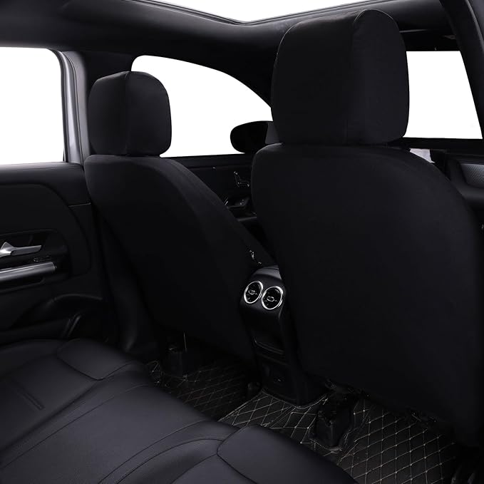 Flying Banner AquaShield Front car seat Covers Set Waterproof Water Resistant arm Rest Shoulder Seatbelt Compatible Truck Pro