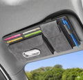 Multifunctional Car Visor Organizer (Suede leather - Gray)