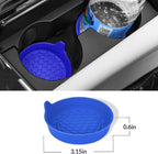 Car Steering Wheel Cover, 3 Piece Bright Carbon Fiber Steering Wheel Covers, Non-Slip Steering Wheel Cover Protector, Great Grip, Universal Car Accessories Decoration for 14.5-15 inch (Blue)