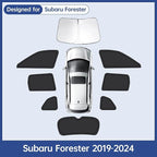 8pcs Car Window Shades Fit for Subaru Forester 2019-2024, Car Window Covers for Privacy, Full Sunshades for Forester Front Rear Windshield Side Windows to Block UV and Protect Privacy
