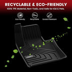 LASFIT Floor Mats & Cargo Mat for Volvo XC60 (2018-2026),XC60 All Weather Floor Liner TPE Custom Fit 1st & 2nd Row Car Mats and Floor Mats for XC60 Automotive Accessories(Not Fit PHEV (T8 Models))