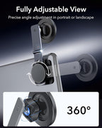 ESR for MagSafe Car Mount, Magnetic Car Mount,Dashboard/Tesla Touchscreen Phone Holder, Magnetic Phone Holder for Car, for iPhone 16/16e/15/14/13/12, S25,Charging Not Supported(2 Metal Rings included)