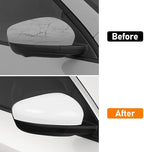 Compatible with Ford Escape SE/SEL Right Passenger Side Mirror Cap Cover 2020 2021 2022 2023 2024, White Side Door Rearview Mirror Cover Replacement Without Turn Signal Light