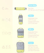 BAGSMART 6 Set /4 Set/2 Set Compression Packing Cubes for Travel, Lightweight Luggage Organizer Bags, Durable Space Saver Bag
