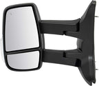 TRQ Driver & Passenger Side Mirror Set Power with Heat Compatible with 2015-2017 Ford Transit-150 Transit-250 Transit-350 Tra