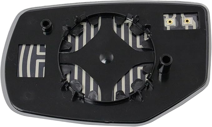 TRQ Passenger Side Mirror Glass Heated with Backing Plate For Factory Equipped Mirrors Only Compatible with 2013-2017 Honda A