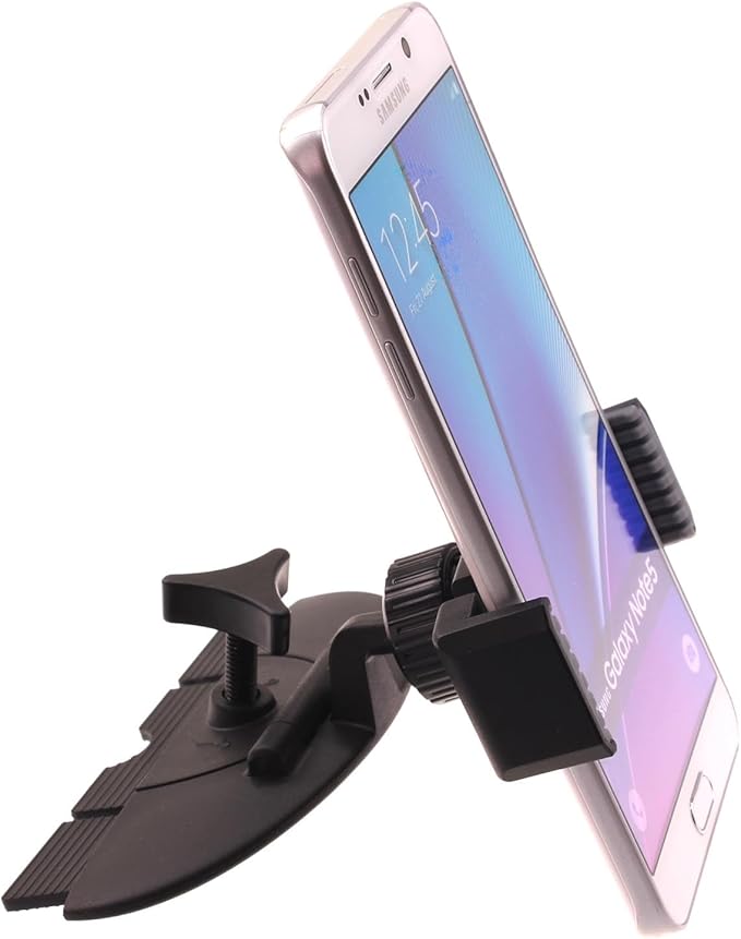 Car Mount CD Slot Holder Compatible with Consumer Cellular IRIS Connect, Cradle Swivel Dock Strong Grip CD Player Slot