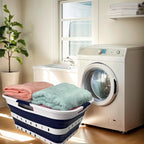 SAMMART 42L (11 gallon) Collapsible Plastic Laundry Basket - Foldable Pop Up Storage Container/Organizer - Space Saving Hampe