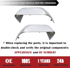 1 Pair Tow Mirror Chrome Cover Cap | For 2017-2024 Ford Super Duty F250 F350 F450 F550 Truck Accessories Replacement |