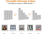 AWTATOS Cube Storage Organizer, 16 Cube Closet Organizer, Stackable Storage Cube Shelves, DIY Portable Closet Clothes Organiz