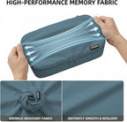 4 Piece Compression Packing Cubes for 3–7 Day Travel, Lightweight Travel Organizers with Breathable Mesh, Double-Zipper Packi