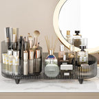 Booklov Roating Makeup Organizer for Vanity, Large Capacity Cosmetic Display Case, Clear Acrylic Countertop Beauty Storage Ho