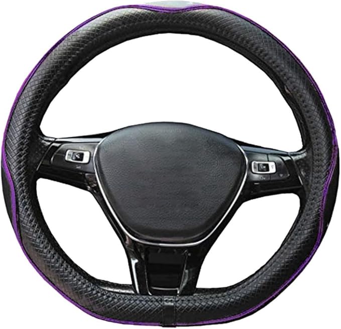 Mayco Bell Flat Bottom Steering Wheel Cover Anti-Slip,Safety,Soft,Breathable,Durable,Full Surround,Comfortable Grip Microfibe