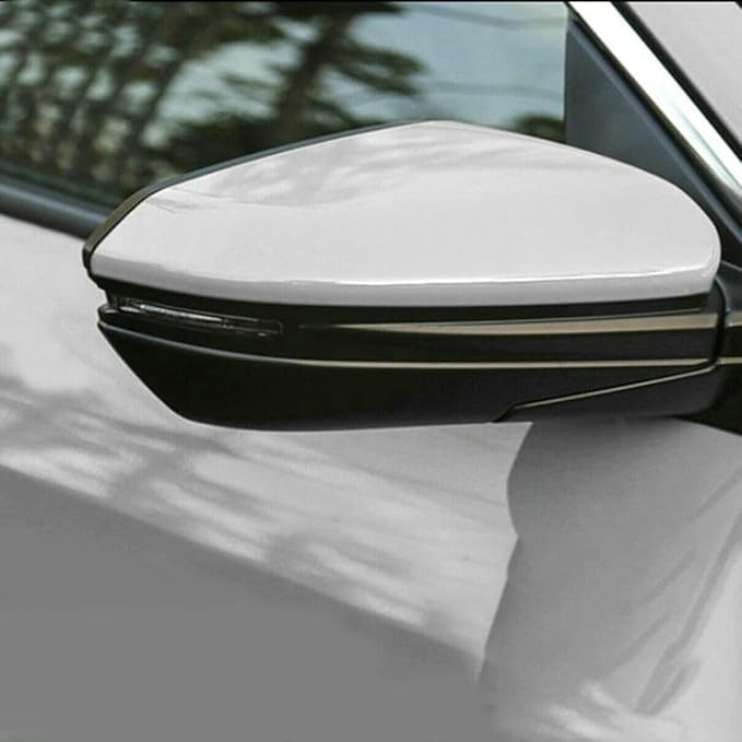 Silver Right Passenger Side Mirror Cap Cover For Honda Civic 2016 2017 2018 2019 2020 2021 Rearview Mirror Cap Replacement