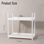 Anyoifax Bathroom Counter Organizer 2 Tier Vanity Storage Countertop Shelf Makeup Organizer Perfume Tray Skincare Holder for 