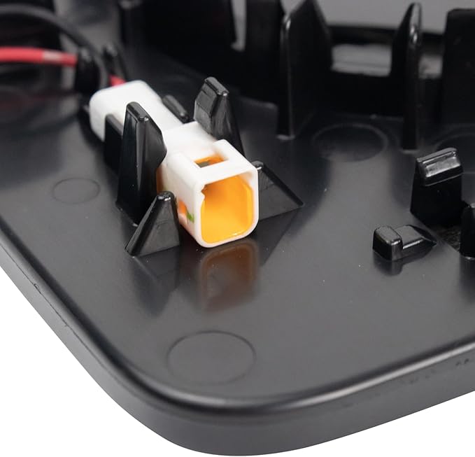 TRQ Passenger Side Mirror Glass Power Heated Blind Spot Detection Convex Compatible with 2018-2024 Jeep Wrangler 2020-2024 Je