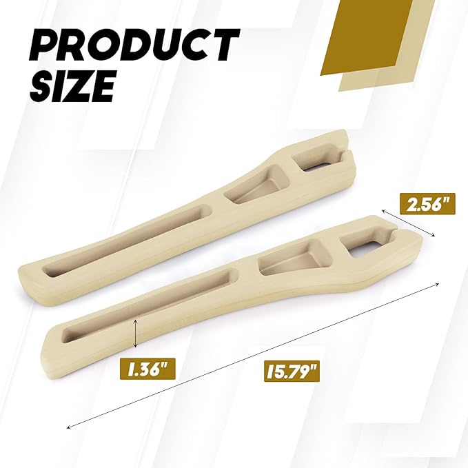 Hovom 2PCS Car Seat Gap Filler Organizer, Multi-purpose Automotive Seat Gap Storage Organizer for Key Phone Card, Auto Seats Crevice Filler Stop Things from Dropping, Car Accessories (Beige)