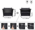 HOMIDEC Shoe Rack Organizer, 8 Tier Shoe Storage Cabinet 48 Pair Plastic Shoe Organizer Shelves for Closet Hallway Bedroom En